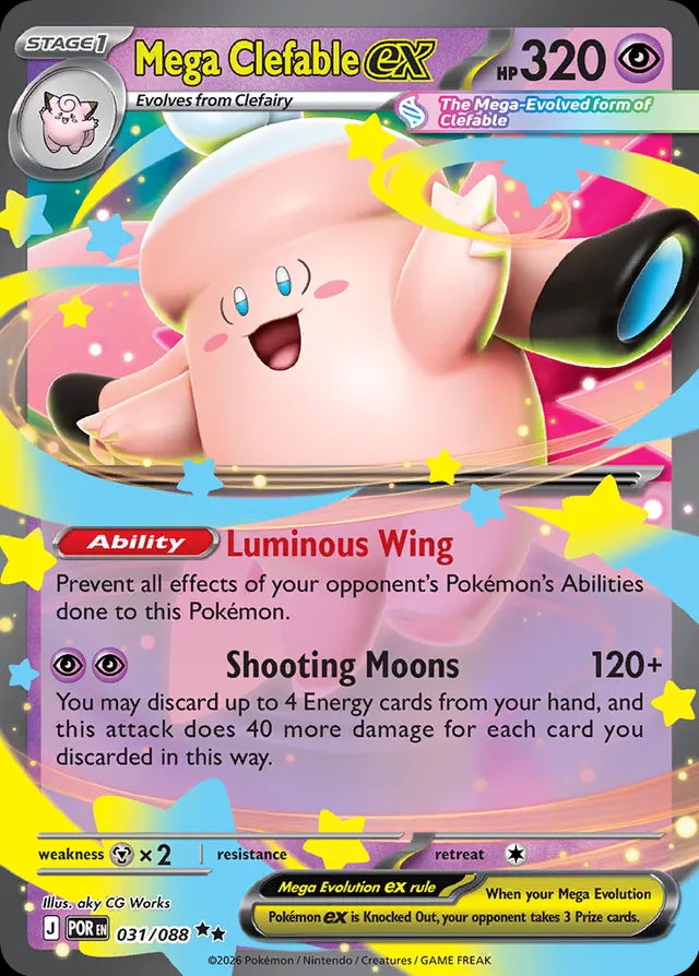 Perfect Order Mega Clefable ex #031